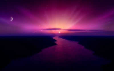Aurora River Wall by neodesktop-84828